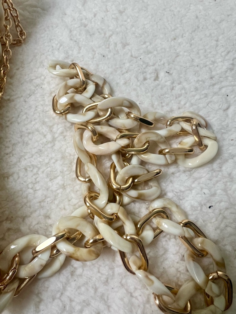 Dior Cream-Beige Raffia Upcycled beauty to Crossbody Bag with removable chain - Picture 7 of 9